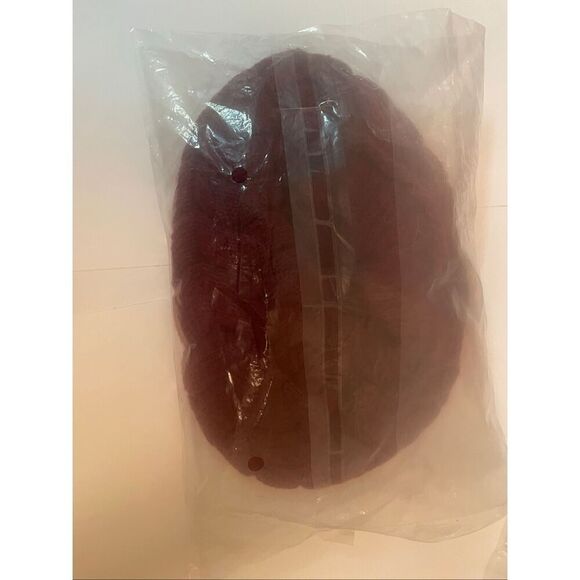 Burgundy Braided Knit Beanie With Visor Brim Warm Winter Hat - Picture 6 of 7